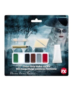 Spooky Ghost Make-up Set -Halloween Kostüm Geschäft 11 teiliges geister make up set ghost ship make up set faschings schminke halloween make up 36642 01 1