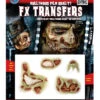 3D Tattoo Verwesender Zombie -Halloween Kostüm Geschäft 3d tattoo verwesender zombie zombie wunden set wunden fuer halloween make up 23676