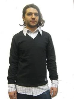 Tramp Top Black And White Polo Gr. L