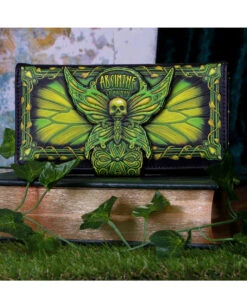 Absinthe - La Fee Verte Grüne Fee Geldbörse -Halloween Kostüm Geschäft absinthe la fee verte gruene fee geldboerse absinthe la fee verte green fairy embossed purse gothic geldbeutel 53937 7