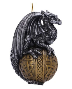 Drache Mit Tribals & Pentagramm Weihnachtskugel 10cm -Halloween Kostüm Geschäft balthazar drachen weihnachtskugel balthazar drachen christbaumkugel balthazar dragon ornament 50981 04
