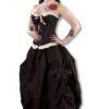 Elegantes Vollbrustkorsett Mit Rüschen -Halloween Kostüm Geschäft barock korsett corsage in jeansoptik burleska bijou korsett 660168
