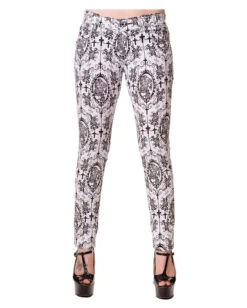 Gothic Jeans Weiss