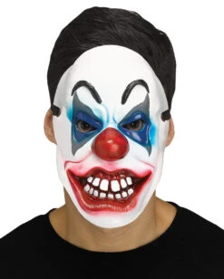 Crazy Clown Halbmaske