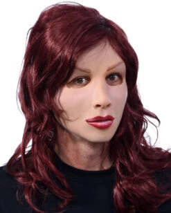 Frauenmaske Aus Latex Mit Langhaarperücke 8 Frauenmaske Aus Latex Mit Langhaarperücke -Halloween Kostüm Geschäft cross dresser frauen maske mit langen roten haaren weibliche puppen maske lady boy mask 26370 03