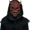 Dämonen Maske Mit Kapuze 1 Dämonen Maske Mit Kapuze -Halloween Kostüm Geschäft daemonen maske mit kapuze demon mask with shroud monster kostuemzubehoer halloween 54212