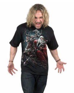 Deadly Night Sleigher T-Shirt 7 Deadly Night Sleigher T-Shirt -Halloween Kostüm Geschäft deadly night sleigher t shirt sleigher santa claus t shirt gothic t shirt crypt mas t shirt 54547 03