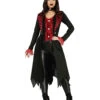 Edles Gothic Vampiress Damen Kostüm -Halloween Kostüm Geschäft edles gothic vampiress damen kostuem noble gothic vampiress woman costume blutsauger dracula frauen kostuem 53379