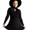 KILLSTAR Elissabat Collar Minikleid -Halloween Kostüm Geschäft elissabat collar minikleid elissabat collar dress gothic fashion gothic mode 51917 01