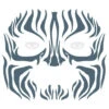 Face Tattoo Tribal Zebra 2 Face Tattoo Tribal Zebra -Halloween Kostüm Geschäft face tattoo tribal zebra gesichtstattoo zum aufkleben tier make up 37662 1