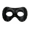 Schwarze Augenmaske In Lederoptik Mit Nieten -Halloween Kostüm Geschäft fetish augenmaske mit nieten augenmaske in lederoptik venezianische augenmaske 25328