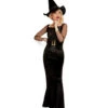 Glamorous Witch Hexenkostüm Schwarz Für Damen 2 Glamorous Witch Hexenkostüm Schwarz Für Damen -Halloween Kostüm Geschäft glamorous witch kostuem glamour hexe kostuem halloween witch costume 37298
