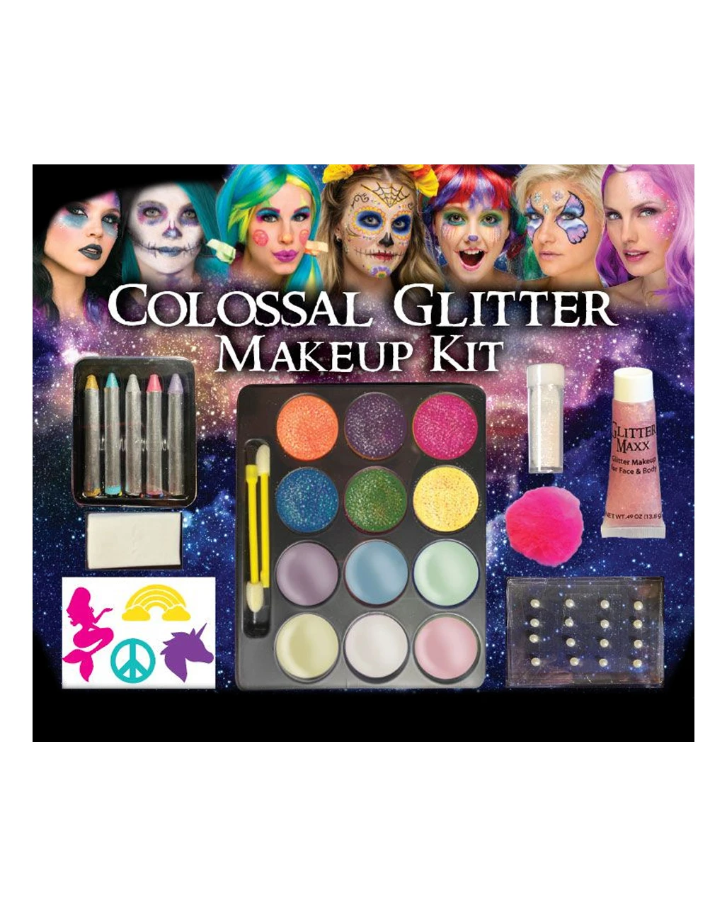 Glitzer Make-up Kit 28-tlg. 3 Glitzer Make-up Kit 28-tlg.