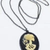 Gothic Kette Totenkopf Cameo Schwarz