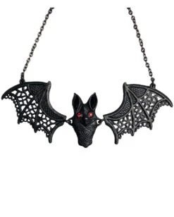 Gothic Kette Fledermaus -Halloween Kostüm Geschäft gothic kunsthandwerk kette fledermaus gothic handmade craft chain bat gothic geschenk schmuck 52574 2