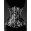 Kunstleder Gothic Vollbrustkorsett Schwarz 2 Kunstleder Gothic Vollbrustkorsett Schwarz -Halloween Kostüm Geschäft gothic kunstleder vollbrustkorsett schwarz black faux leather corset korsagen und gothic fashion 39404