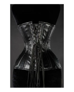 Kunstleder Gothic Vollbrustkorsett Schwarz 7 Kunstleder Gothic Vollbrustkorsett Schwarz -Halloween Kostüm Geschäft gothic kunstleder vollbrustkorsett schwarz black faux leather corset korsagen und gothic fashion 39404 3