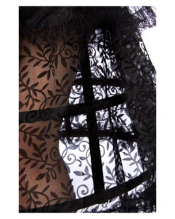 Gothic Queen Damenkostüm Mit Reifrock -Halloween Kostüm Geschäft gothic queen damenkostuem mit reifrock gothic queen ladies costume with hop skirt 54413 03