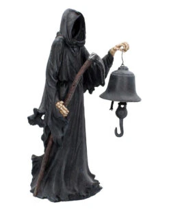 Grim Reaper Mit Glocke Figur 40cm -Halloween Kostüm Geschäft grim reaper mit glocke figur sensenmann figur mit glocke grim reaper figurine 52538 06