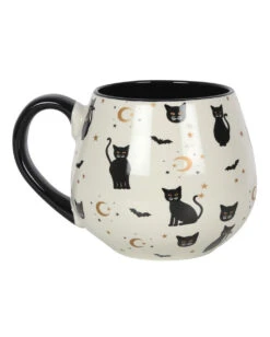 Große Gothicat Tasse Mit Schwarzem Henkel