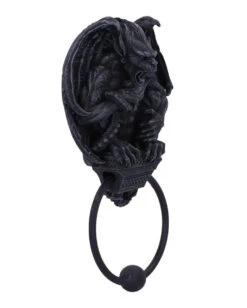 Grotesque Gargoyle Türklopfer 22cm -Halloween Kostüm Geschäft grotesque gargoyle tuerklopfer grotesque gargoyle door knocker gothic deko gothic homeware 54191 04