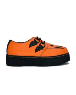 Jack O'lantern Trick Or Treat Creepers Schuhe Orange -Halloween Kostüm Geschäft jackolantern trick or treat orange schuhe halloween schuhe gothic schuhe halloween accessoire gothic accessoire gothic styled 52812 1