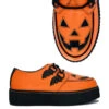Jack O'lantern Trick Or Treat Creepers Schuhe Orange -Halloween Kostüm Geschäft jackolantern trick or treat orange schuhe halloween schuhe gothic schuhe halloween accessoire gothic accessoire gothic styled 52812
