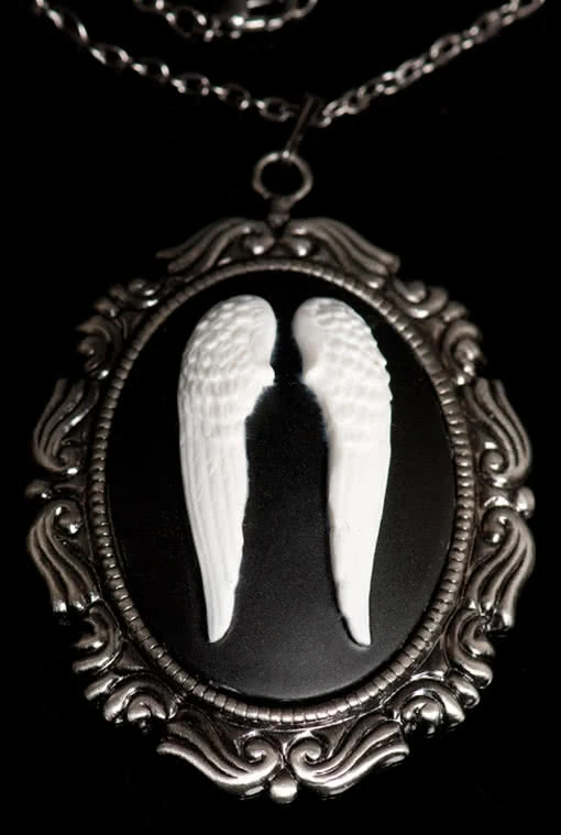 Kamee Halskette Engelsflügel 3 Kamee Halskette Engelsflügel