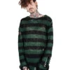 KILLSTAR Absinthe Strickpullover 1 KILLSTAR Absinthe Strickpullover -Halloween Kostüm Geschäft killstar absinthe strickpullover sweater soft knit gothic sweater gothic fashion und zubehoer 51980 3