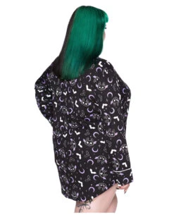 KILLSTAR Batty Schlaf-Hemd -Halloween Kostüm Geschäft killstar batty schlaf hemd gothic fashion von killstar batty sleep shirt gothic und halloween merch 51796 3