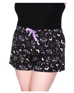 KILLSTAR Batty Shorts Schlafhose 8 KILLSTAR Batty Shorts Schlafhose -Halloween Kostüm Geschäft killstar batty shorts schlafhose batty shorts sleepwear gothic bekleidung gothic accessoire 50875 03