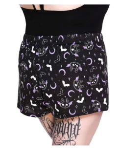 KILLSTAR Batty Shorts Schlafhose 9 KILLSTAR Batty Shorts Schlafhose -Halloween Kostüm Geschäft killstar batty shorts schlafhose batty shorts sleepwear gothic bekleidung gothic accessoire 50875 04