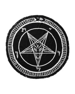 KILLSTAR Runde Black Mass Tagesdecke