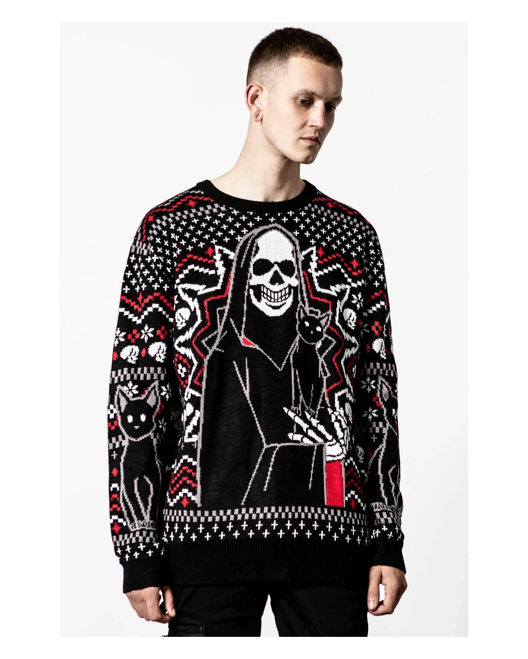 KILLSTAR Catmas Weihnachts-Strickpullover 3 KILLSTAR Catmas Weihnachts-Strickpullover