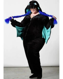 KILLSTAR Cthulhu Onesie Mit Kapuze -Halloween Kostüm Geschäft killstar cthulhu onesie mit kapuze killstar krake jumpsuit gothic cthulhu overall gothic mode homeware 52486 5