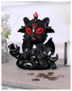 KILLSTAR Cute & Evil Baphomet Spardose -Halloween Kostüm Geschäft killstar cute n evil spardose killstar cute n evil money bank gothic geschenkartikel und accessoires 50763