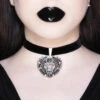 KILLSTAR Deadheart Samt Choker