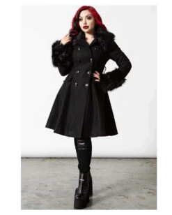 KILLSTAR Ember Lolita Mantel 8 KILLSTAR Ember Lolita Mantel -Halloween Kostüm Geschäft killstar ember lolita mantel killstar ember lolita coat killstar gothic fashion 52106 03