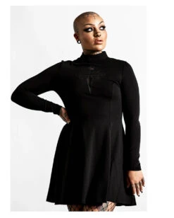 KILLSTAR Evanna Cross Kleid -Halloween Kostüm Geschäft killstar evanna cross kleid killstar evanna cross dress gothic mode gothic kleid 51915 02