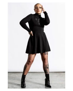 KILLSTAR Evanna Cross Kleid -Halloween Kostüm Geschäft killstar evanna cross kleid killstar evanna cross dress gothic mode gothic kleid 51915 04