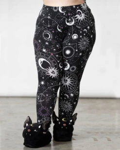 KILLSTAR Galaxy Lounge Leggings -Halloween Kostüm Geschäft killstar galaxy lounge leggings killstar lingerie killstar waesche gothic bralet gothic accessoires und geschenkartikel killstar galaxy lounge leggings 53521