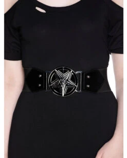 KILLSTAR Gates Of Hell Gürtel 5 KILLSTAR Gates Of Hell Gürtel -Halloween Kostüm Geschäft killstar gates of hell guertel killstar baphomet belt and accessories gothic geschenke und accessoires 51611 2