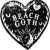 KILLSTAR Gothic Herz Strandtuch -Halloween Kostüm Geschäft killstar gothic herz strandtuch killstar beach goth heart towel gothic badetuch 52594