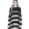 KILLSTAR Grady Strickpullover 2 KILLSTAR Grady Strickpullover -Halloween Kostüm Geschäft killstar grady strickpullover soft knit sweater gothic fashion und gothic shop 51981 2