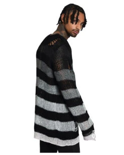 KILLSTAR Grady Strickpullover -Halloween Kostüm Geschäft killstar grady strickpullover soft knit sweater gothic fashion und gothic shop 51981 6