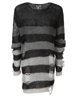 KILLSTAR Grady Strickpullover -Halloween Kostüm Geschäft killstar grady strickpullover soft knit sweater gothic fashion und gothic shop 51981 7