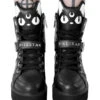 KILLSTAR Keiko Kitty High Top Sneaker -Halloween Kostüm Geschäft killstar keiko kitty high top sneaker gothic fashion und accessoires online kaufen 51605
