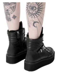 KILLSTAR Keiko Kitty High Top Sneaker 10 KILLSTAR Keiko Kitty High Top Sneaker -Halloween Kostüm Geschäft killstar keiko kitty high top sneaker gothic fashion und accessoires online kaufen 51605 4