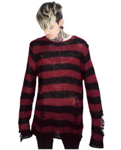 KILLSTAR Krueger Strickpullover 8 KILLSTAR Krueger Strickpullover -Halloween Kostüm Geschäft killstar krueger strickpullover soft knit sweater gothic fashion und zubehoer gothic shop 51982 2