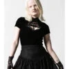 KILLSTAR Malady Lace-Up Top -Halloween Kostüm Geschäft killstar malady lace up top killstar fashion kaufen gothic mode gothic fashion 52092 01